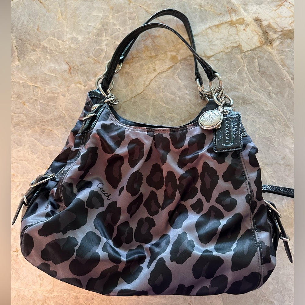 Coach Maggie Mia Ocelot Cheetah Hobo bag